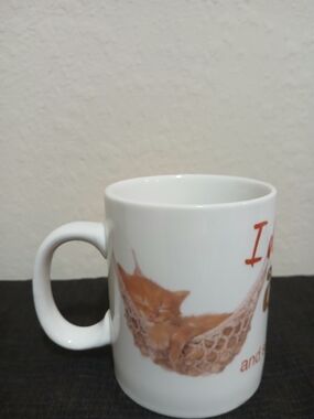 P. Graham Dunn  "Laze Cat In A Hammock" Ceramic Coffee Mug.